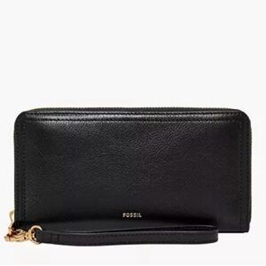 Fossil Black Leather Women's Wallet